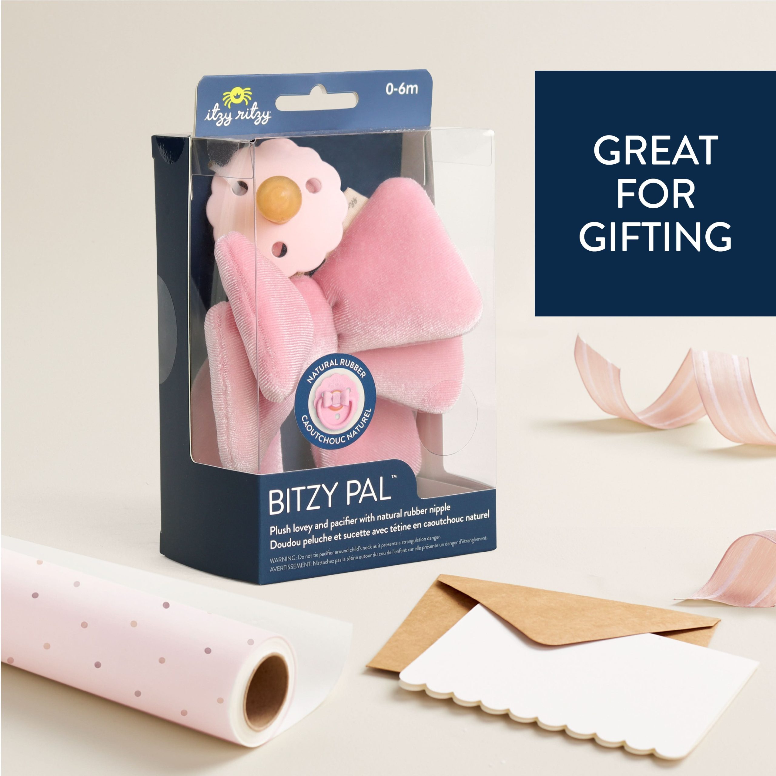 Bitzy Pal™ Natural Rubber Pacifier & Lovey - Image 6